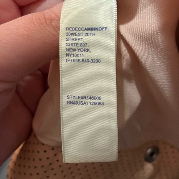 Rebecca Minkoff Blush Lambskin Leather Jacket - Picture 10 of 10